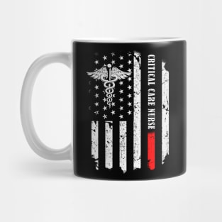 Vintage American Flag Critical Care Nurse CCN Mug